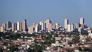 skyline de Presidente Prudente (capital do Oeste Paulista)